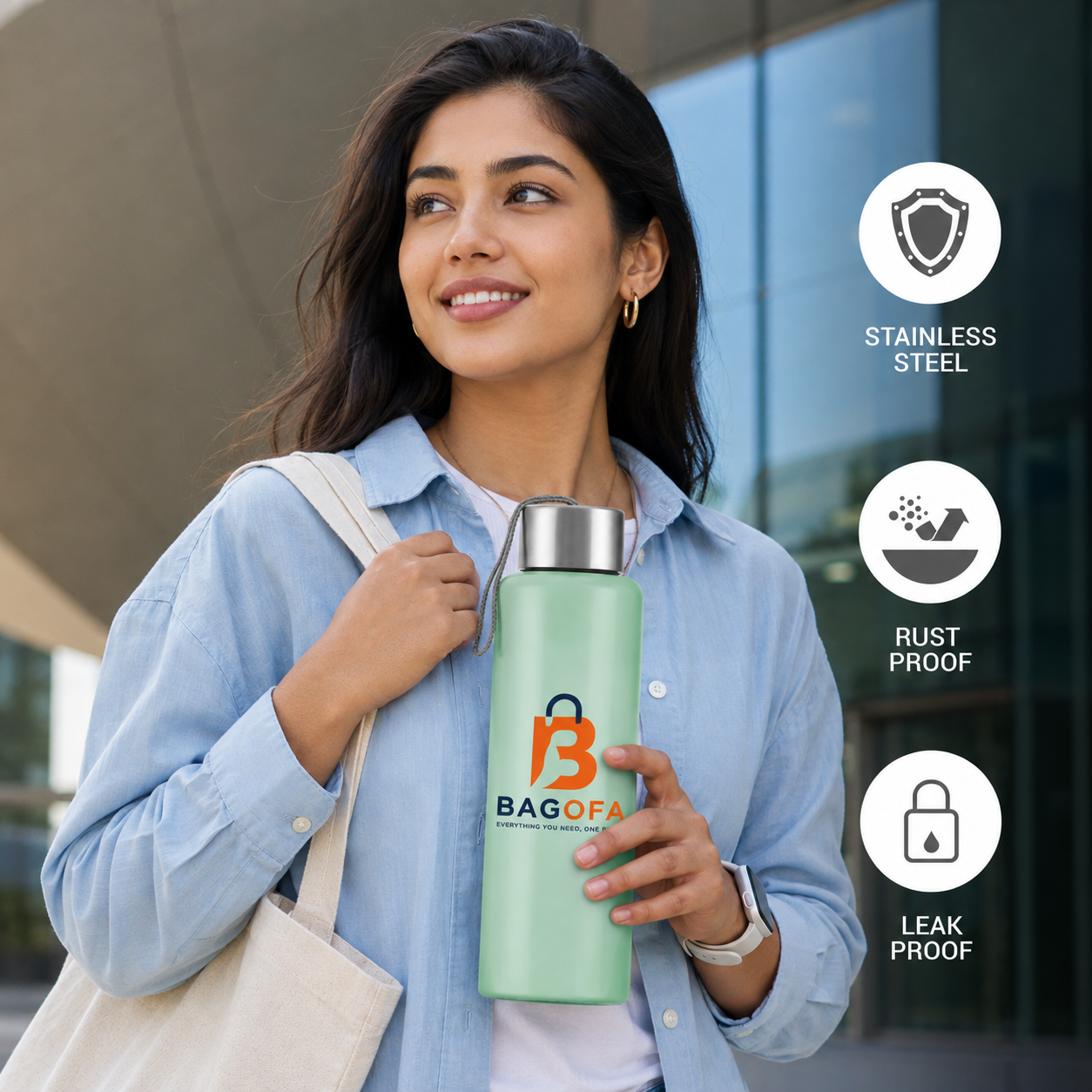Bagofa Glim Stainless Steel Water Bottle - Image 5