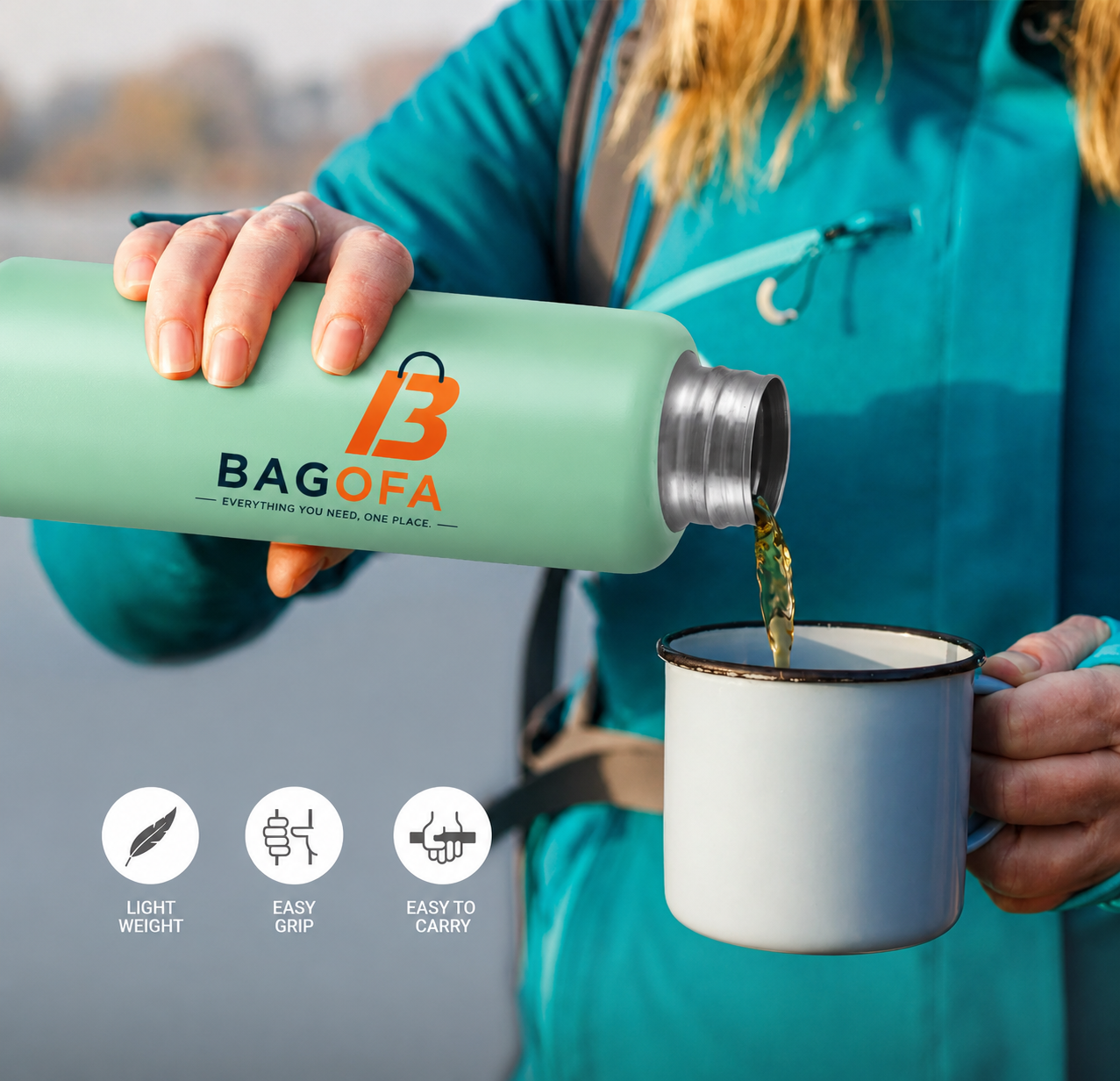 Bagofa Glim Stainless Steel Water Bottle - Image 4